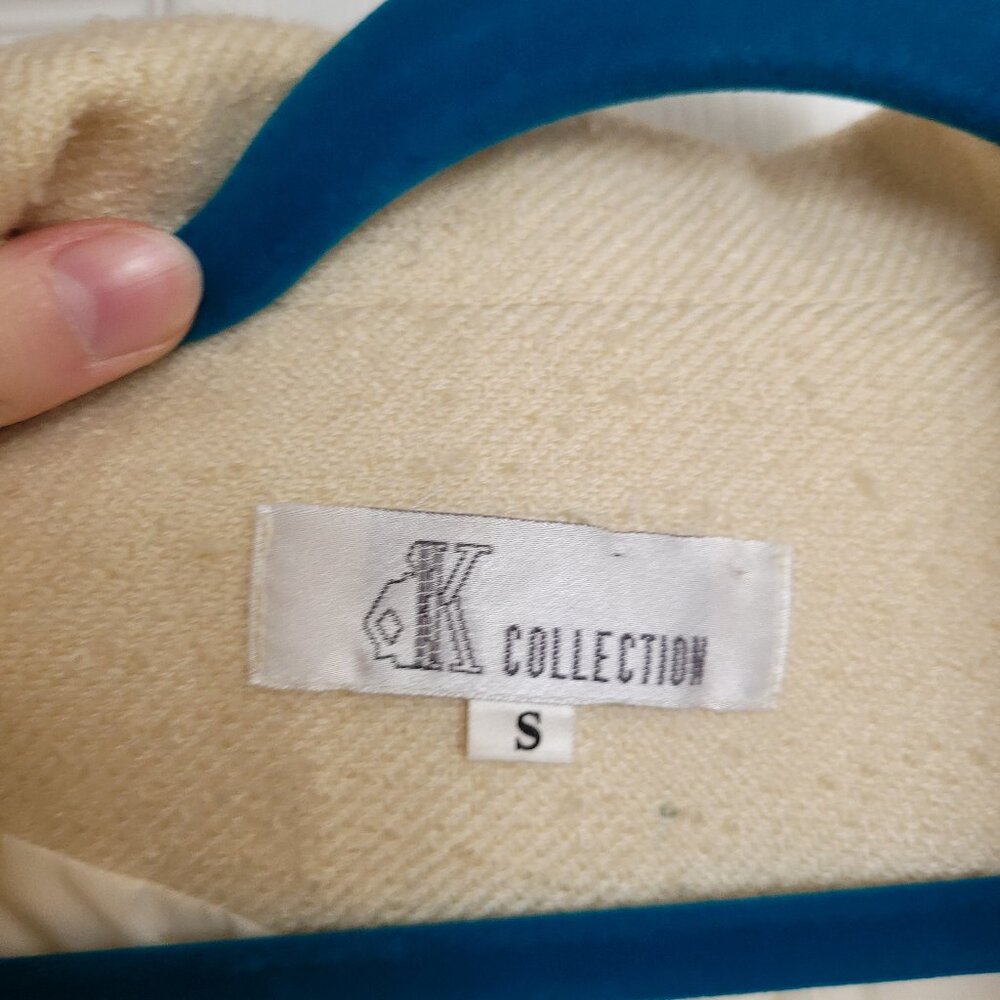 vintage cropped french style blazer jacket - Picture 4 of 4